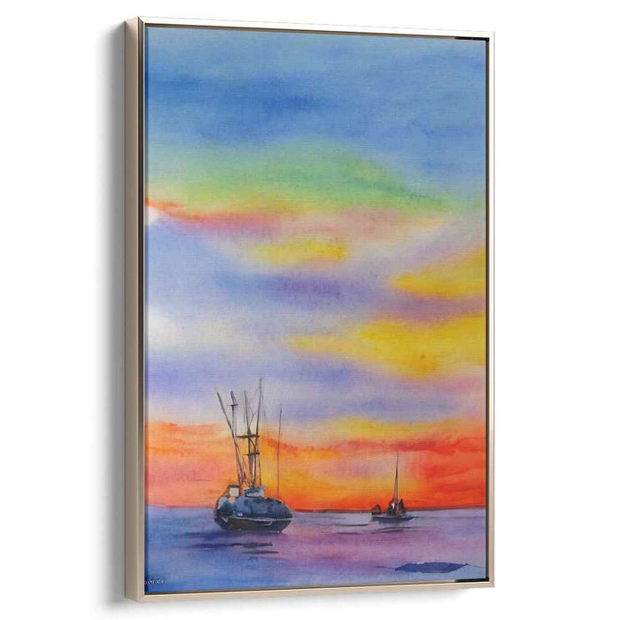 Watercolor Sunset #225