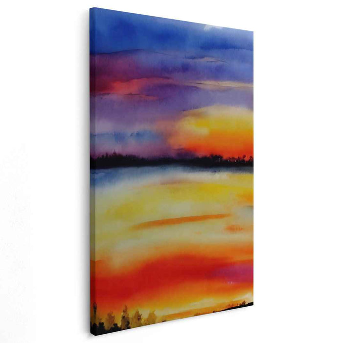 Watercolor Sunset #228