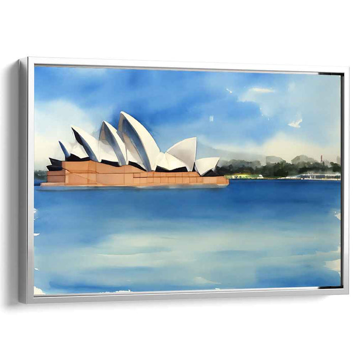 Opera Serenade: Watercolor of Sydney Opera House and Harbor