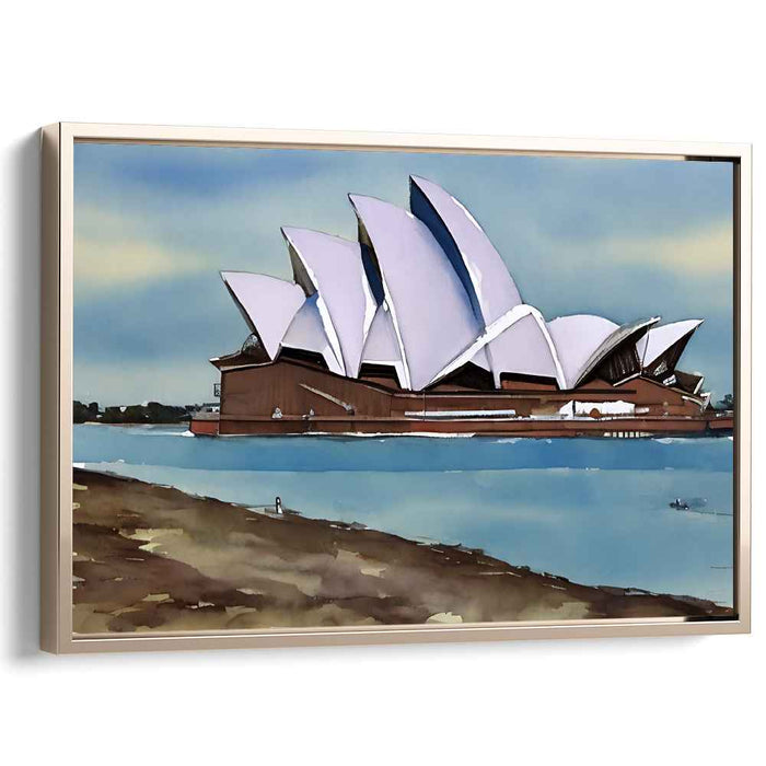 Harbor Symphonies: The Iconic Opera House Canvas Art Print