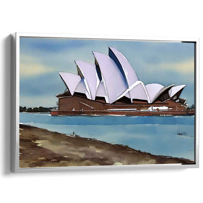 Harbor Symphonies: The Iconic Opera House Canvas Art Print