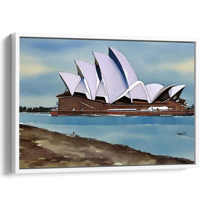 Harbor Symphonies: The Iconic Opera House Canvas Art Print