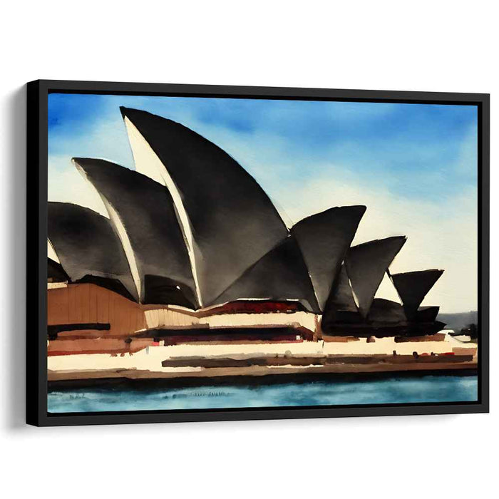 Sydney's Iconic Silhouette: Watercolor Tribute to the Opera House