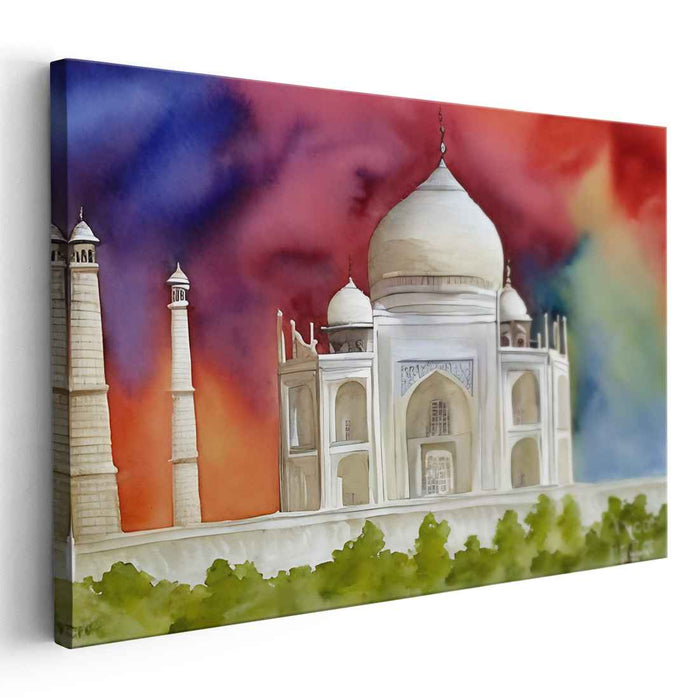 Watercolor Taj Mahal #108