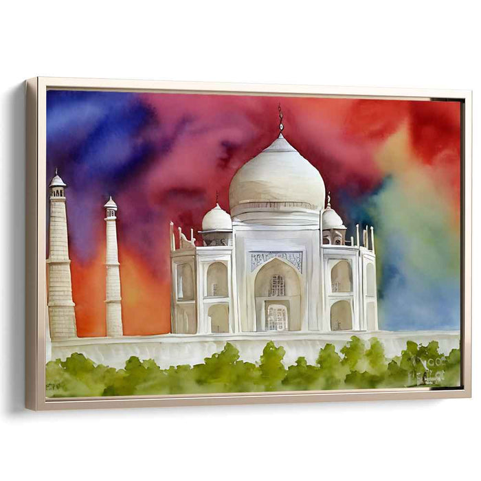 Watercolor Taj Mahal #108