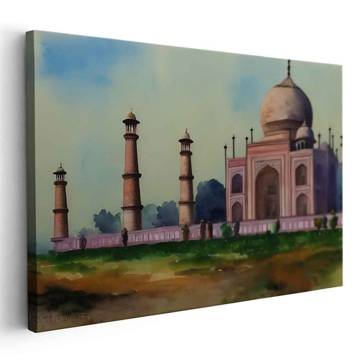 Watercolor Taj Mahal #115
