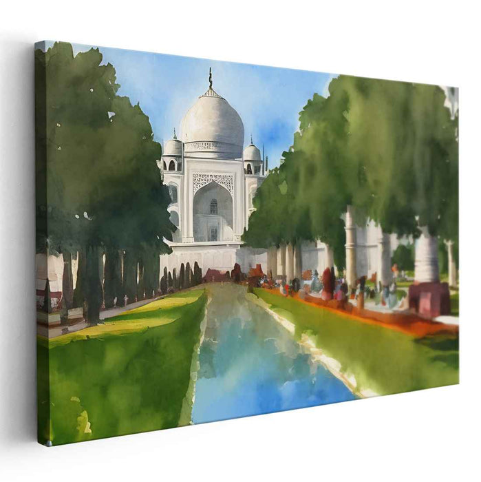 Watercolor Taj Mahal #118