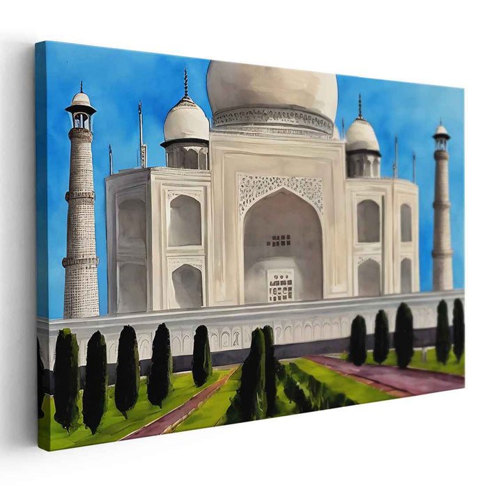 Watercolor Taj Mahal #123