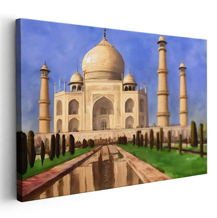 Watercolor Taj Mahal #129