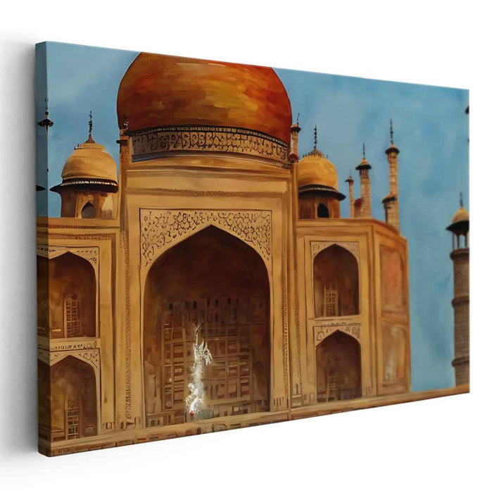 Architectural Wonder Revealed: Realistic Depiction of the Taj Mahal