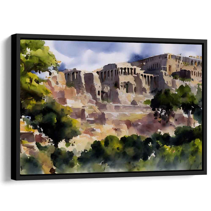 Ancient Athena's Vision: Watercolor Impressions of the Ancient Acropolis
