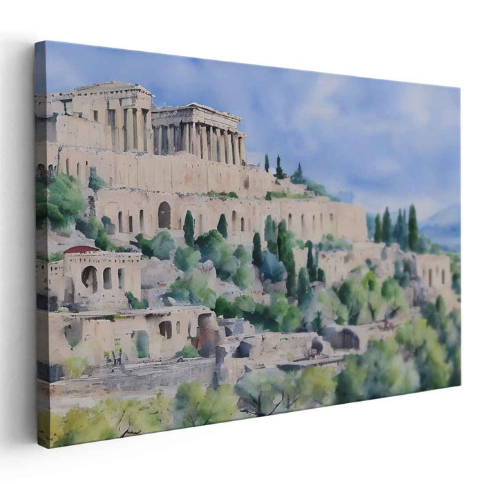 Watercolor Acropolis #105