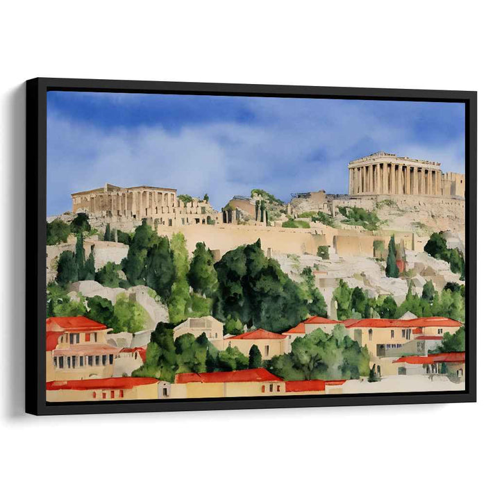 Ancient Heights Ensemble: The Acropolis of Athens Canvas Art Print