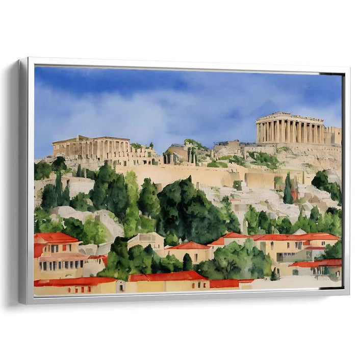 Ancient Heights Ensemble: The Acropolis of Athens Canvas Art Print
