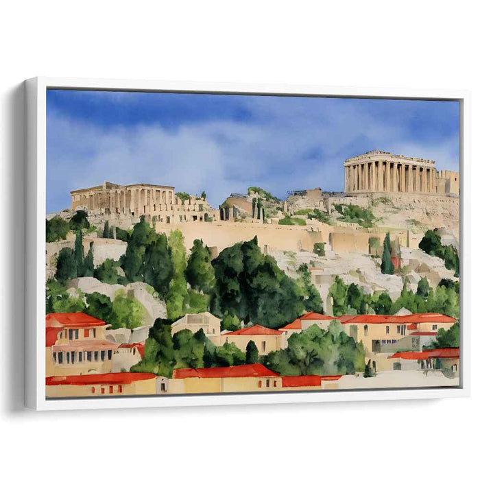 Ancient Heights Ensemble: The Acropolis of Athens Canvas Art Print
