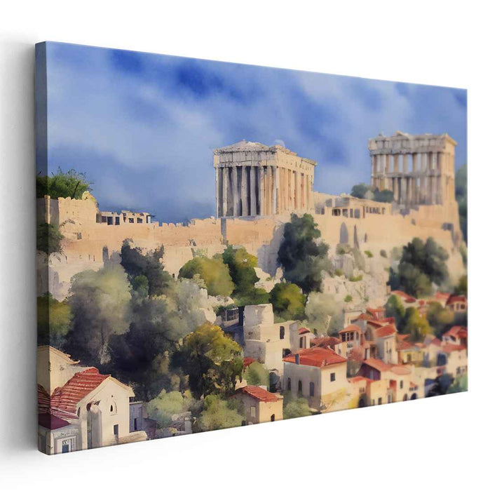 Watercolor Acropolis #118