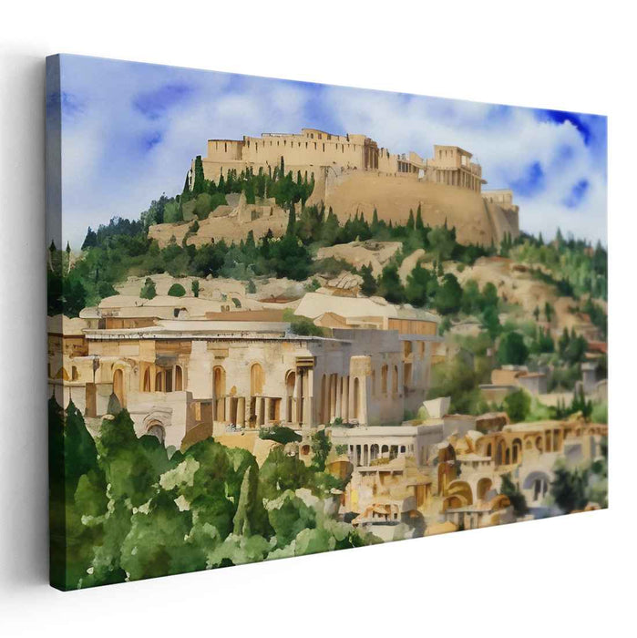 Majestic Ancient Citadel: A Timeless Tribute to Classical Architecture