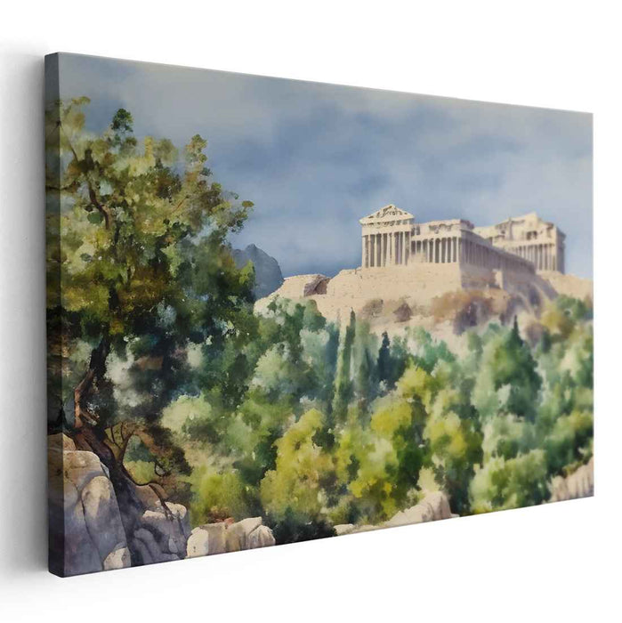 Watercolor Acropolis #137