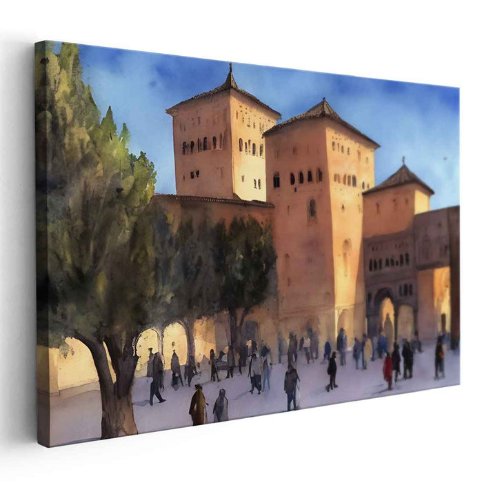 Sunlit Alhambra: A Day in History's Embrace