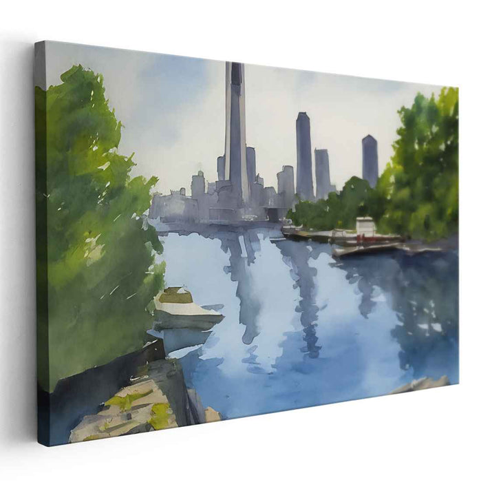 Watercolor CN Tower #128