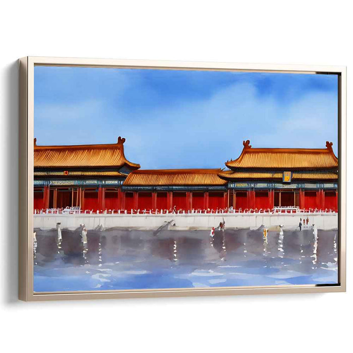 Dynasty Elegance: Traditional Chinese Palace Canvas Art Print