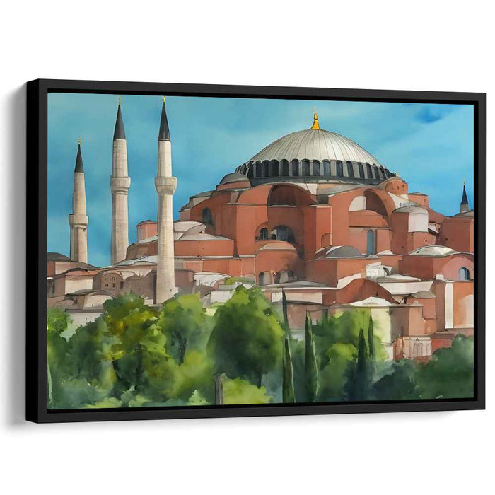 Whisper of Byzantium: Realistic Impression of Hagia Sophia in Vibrant Hues
