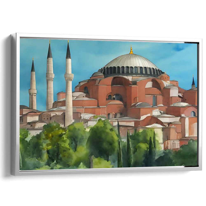 Whisper of Byzantium: Realistic Impression of Hagia Sophia in Vibrant Hues