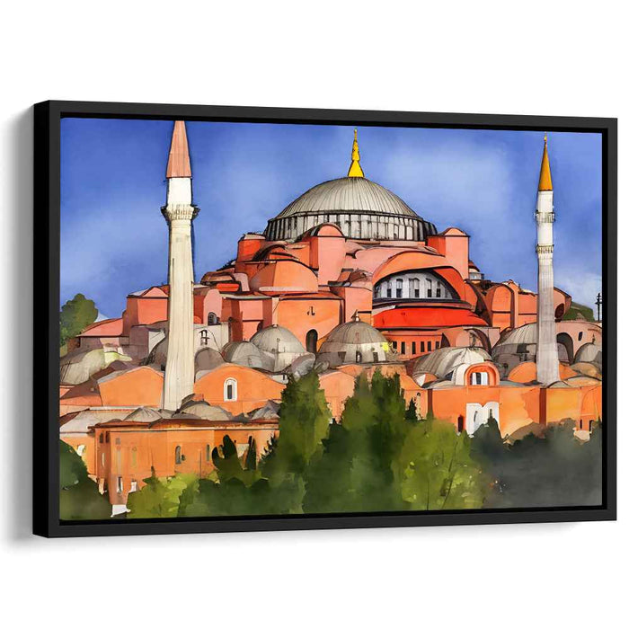 Ochre Labyrinth Dreams: Byzantine Architectural Wonder