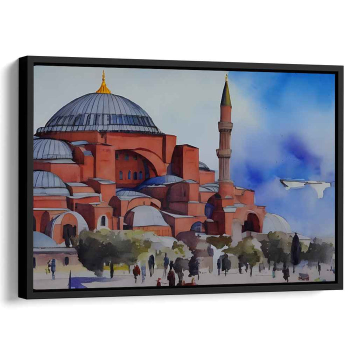 Whispers Of Byzantium: Watercolor Impression of Hagia Sophia