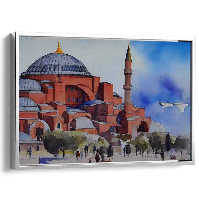 Whispers Of Byzantium: Watercolor Impression of Hagia Sophia