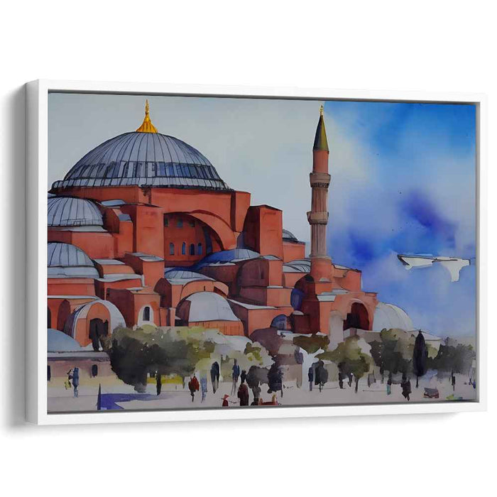 Whispers Of Byzantium: Watercolor Impression of Hagia Sophia