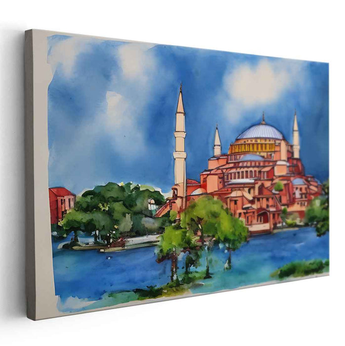 Watercolor Hagia Sophia #129
