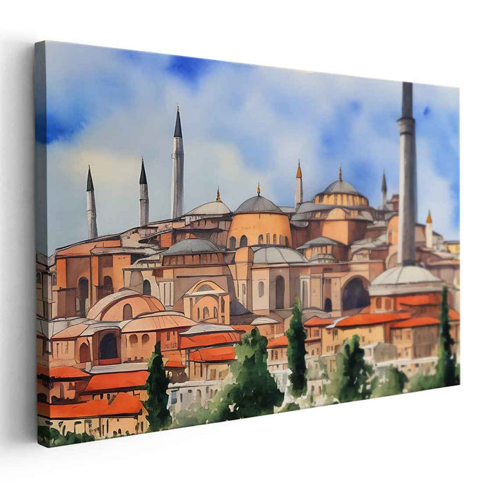 Watercolor Hagia Sophia #134