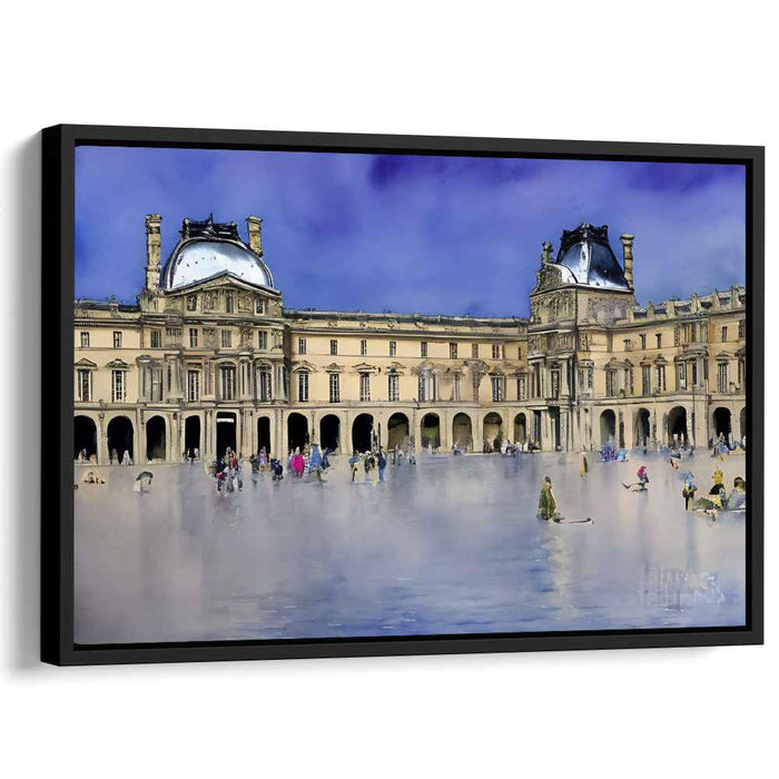 Blurred Memories Eiffel Tower: Impressionist Parisian Landmark Canvas Art