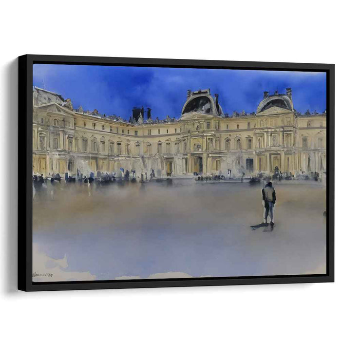 Ethereal Echoes of Versailles: Dreamlike Impressionist Watercolor of the Historic Palace