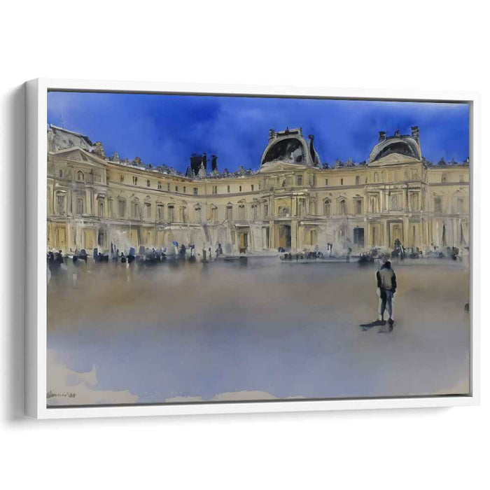 Ethereal Echoes of Versailles: Dreamlike Impressionist Watercolor of the Historic Palace