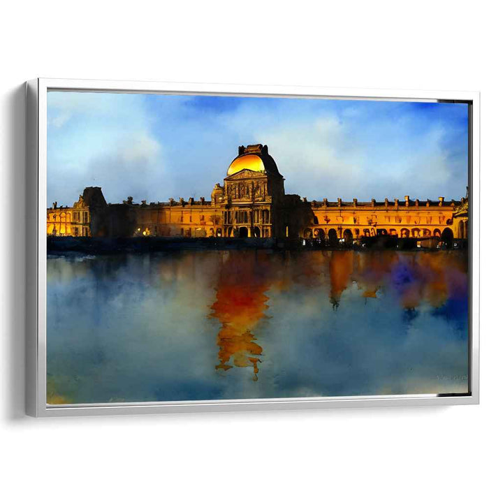 Echoes Of Stone Whispers: Majestic Architectural Canvas Art Print