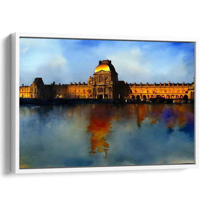 Echoes Of Stone Whispers: Majestic Architectural Canvas Art Print