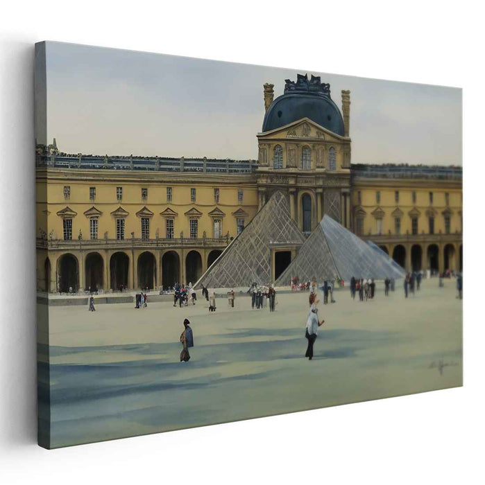Harmony in Louvre's Timeless Hues: Classical Meets Contemporary at the Louvre Canvas Art