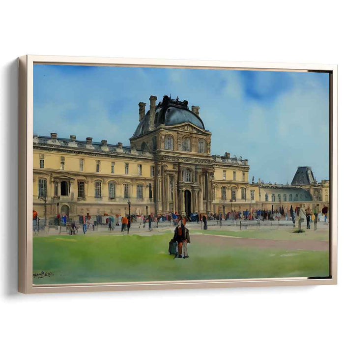 Eternal Eiffel Memory Glow: Timeless Parisian Landmark Canvas Art Print