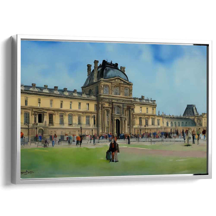 Eternal Eiffel Memory Glow: Timeless Parisian Landmark Canvas Art Print