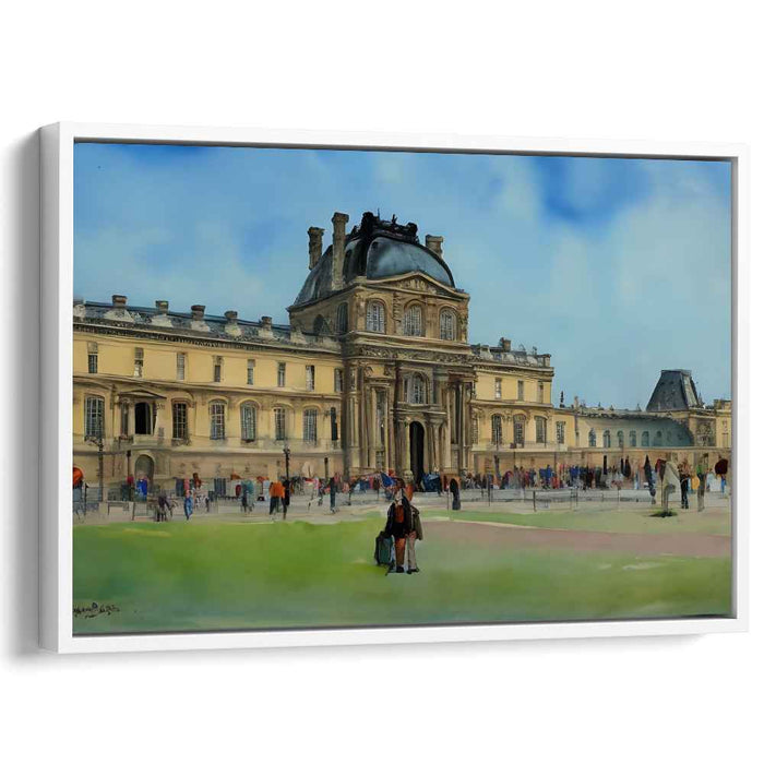 Eternal Eiffel Memory Glow: Timeless Parisian Landmark Canvas Art Print
