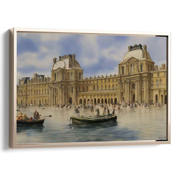 Hidden Masterpieces Revealed: The Louvre Palace in Paris Canvas Art Print