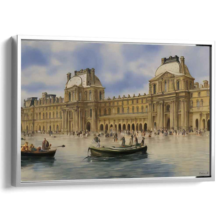 Hidden Masterpieces Revealed: The Louvre Palace in Paris Canvas Art Print