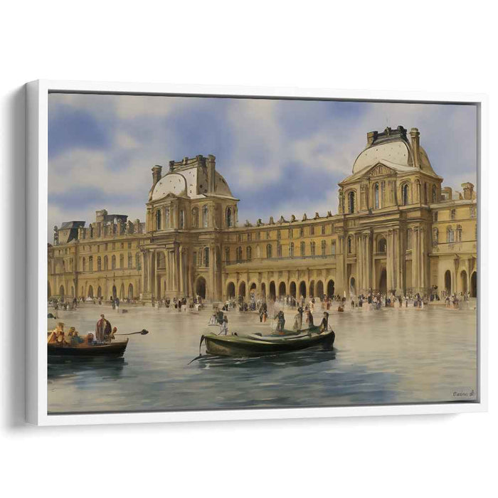Hidden Masterpieces Revealed: The Louvre Palace in Paris Canvas Art Print