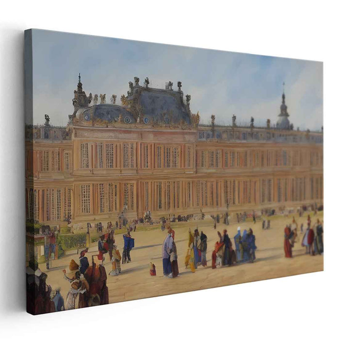 Royal Gathering at Versailles: Historical French Palace Art Print