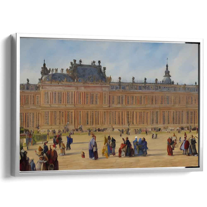 Royal Gathering at Versailles: Historical French Palace Art Print