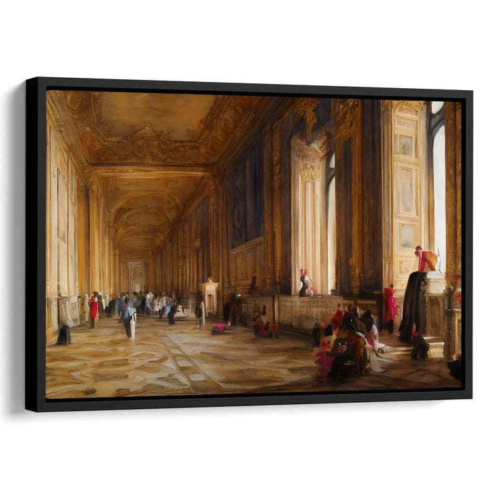 Royal Opulence Within: Grand European Palace Interior Canvas Art