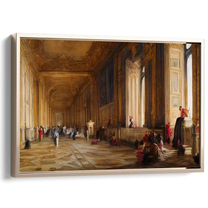 Royal Opulence Within: Grand European Palace Interior Canvas Art