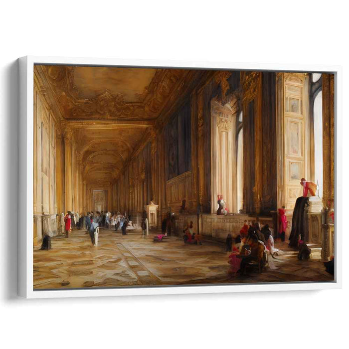 Royal Opulence Within: Grand European Palace Interior Canvas Art